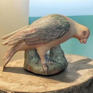 Antique, Vintage WBI Ceramic Decorative Love Bird Figurine in Pastels